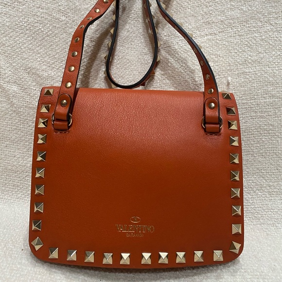 Valentino Rockstud Flip Lock Clasp Mini Messenger Bag - Picture 4 of 5